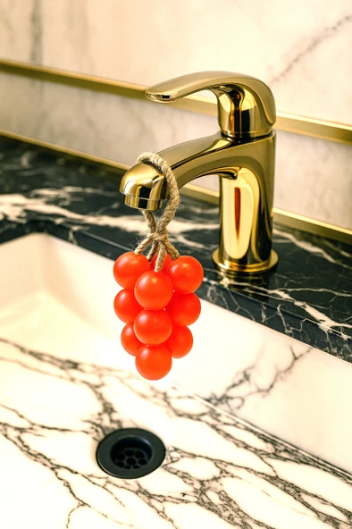 Üzüm Demeti Doğal Sabun – El Yapımı, Kokulu, 11’li - ZTSABUN  Kırmızı - Resim 5