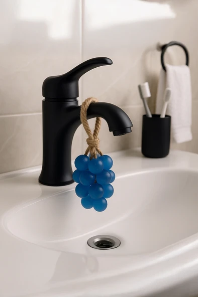 Üzüm Demeti Doğal Sabun – El Yapımı, Kokulu, 11’li - ZTSABUN  Mavi - Resim 4