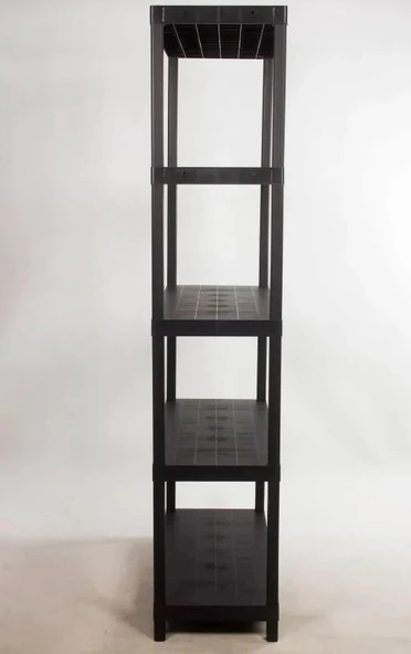 5 Katlı Plastik Raf  31x93x210 Cm - Depo, Arşiv, Kiler, Dosya, Market, Bakkal Rafı - Resim 2