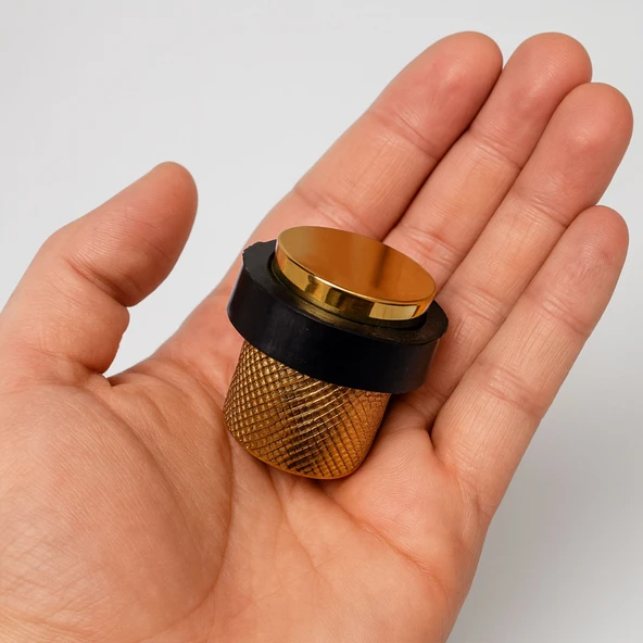 Tırtıklı Titanyum Kapı Tamponu Yüksek Dayanım Çarpma Engelleyici Metal Duvar Koruma Stoperi - Resim 6