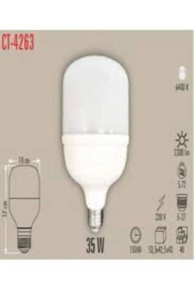 Cata CT-4263 BEYAZ 35 W LED AMPUL - Resim 3