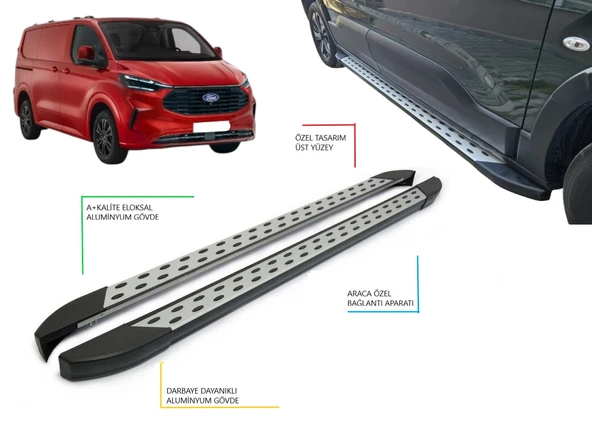 FORD TRANSİT *UZUN ŞASE* NOKTALI YAN BASAMAK 2021 2022 2023 2024 2025 2026 ürün görseli 1