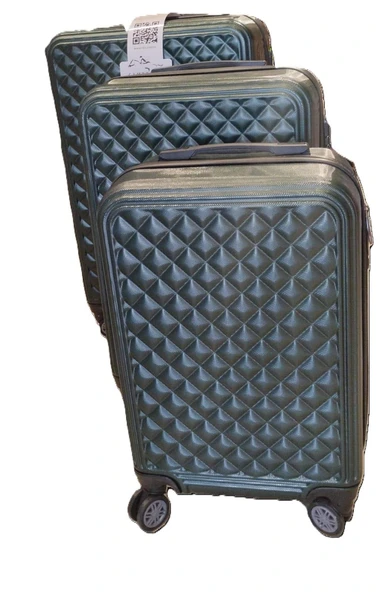 Vkn Valiz Seti 3 Lü Abs Baklava - Resim 2