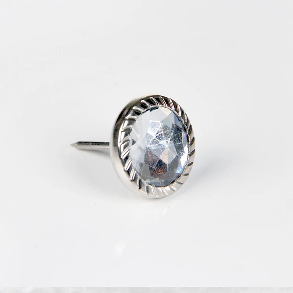 Febko Dekoratif Parlak Taşlı Kabara Raptiye 17 mm - 500 adet - Resim 2