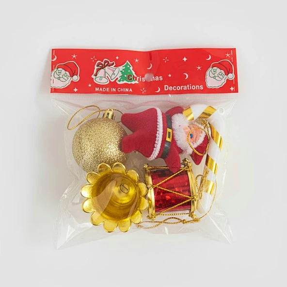 Kızılkaya Yılbaşı Ağacı Süsü Karışık Küçük Boy 5 Parça (2308001) ürün görseli