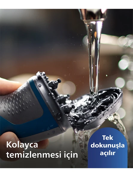 Philips S1134-00 1000 Serisi Elektrikli Tıraş Makinesi Mavi  ( KUTU DEFORME ) - Resim 4