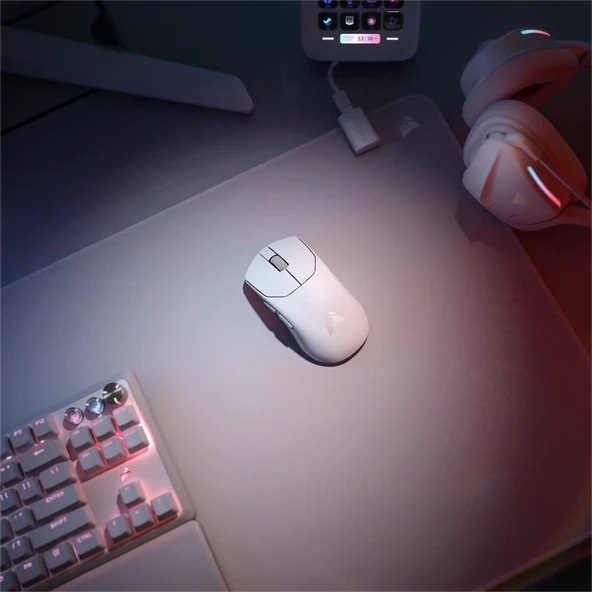 Corsair SABRE V2 PRO ULTRALIGHT Wireless Beyaz Kablosuz Gaming Mouse  CH-931G001-WW - Resim 5