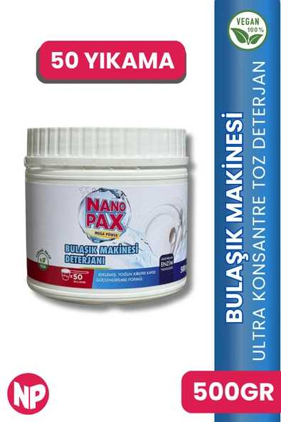 BULAŞIK MAKİNESİ PARLATICILI TOZ DETERJAN 500 GR ürün görseli