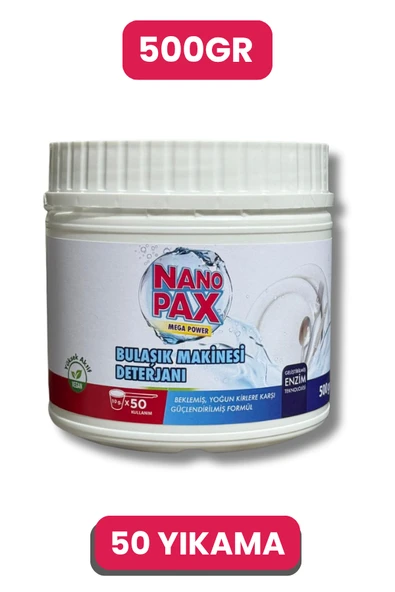 BULAŞIK MAKİNESİ PARLATICILI TOZ DETERJAN 500 GR - Resim 2