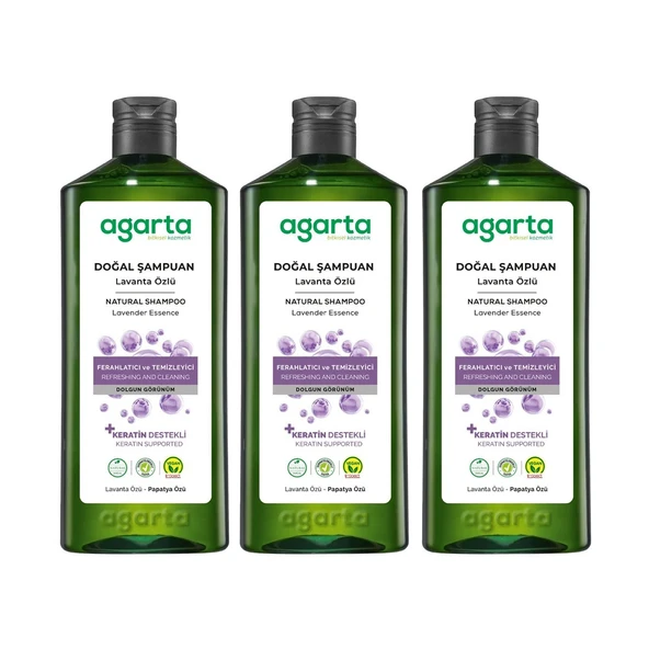 Agarta Doğal Şampuan Lavanta 400 ml 3 Adet ürün görseli