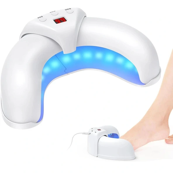 ShoptTech 36W Katlanabilir Tırnak Mantarı Işık Cihazı El ve Ayak Tırnağı İçin LED Fototerapi Lambası, USB Şarjlı ürün görseli 1