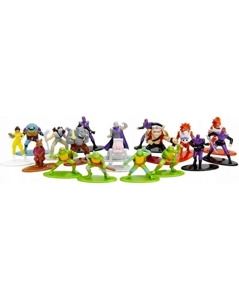 Jada Teenage Mutant Ninja Turtles Nano Metal Figür Seti 18li 253285004 - Resim 4