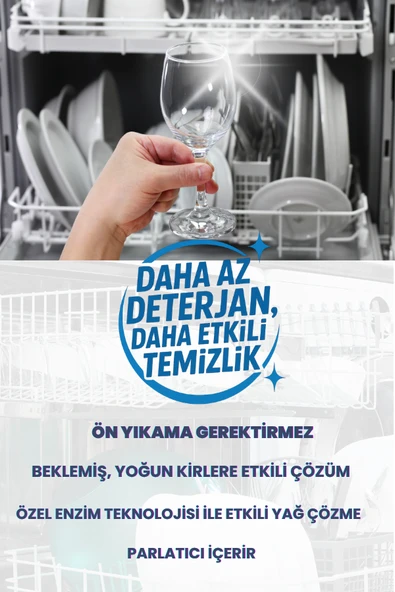 BULAŞIK MAKİNESİ PARLATICILI TOZ DETERJAN 500 GR - Resim 4