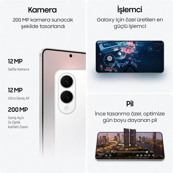 Samsung Galaxy S25 Edge 512 GB Titanyum Gece Siyahı (Samsung Türkiye Garantili) - Resim 4