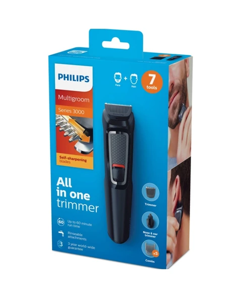 Philips MG3720/15 Saç Sakal Kesme Makinesi Siyah - Resim 2