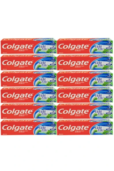 Colgate Diş Macunu Üç Etki 100 ML. X 12 adet ürün görseli 1