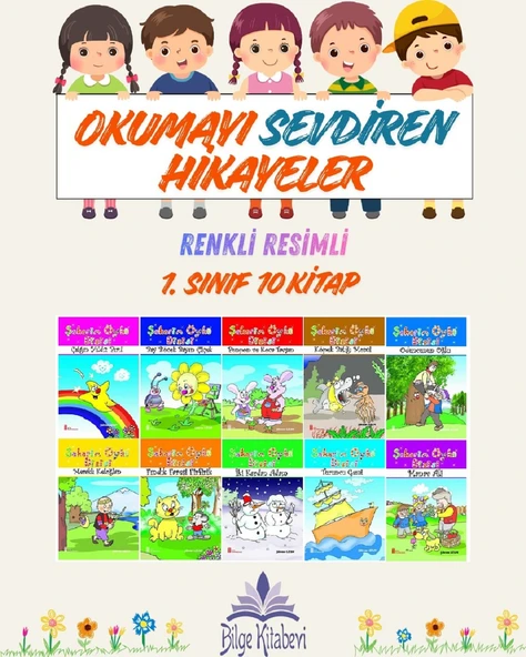 1.Sınıf Okumayı Sevdiren Renkli Resimli Hikayeler 2- 10 Kitap ürün görseli 1