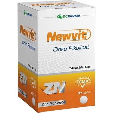 NEWVİT ÇİNKO PİKOLİNAT 30 TABLET ürün görseli 1