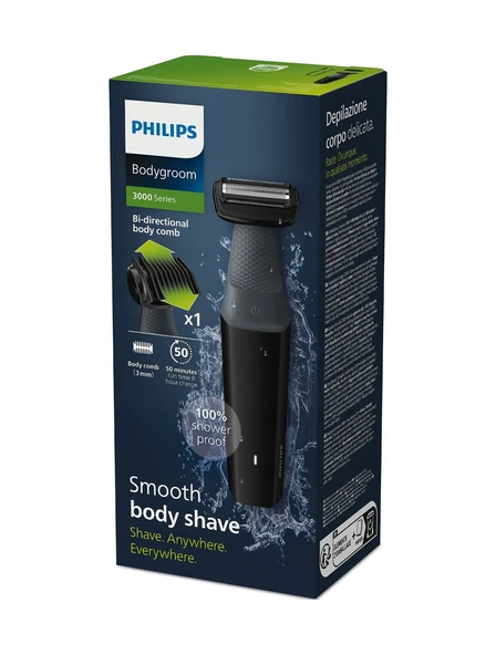 Philips BG3017/01 Vücut Bakım Seti Siyah - Resim 6