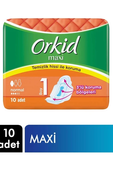 Orkid Maxi Kanatlı 10 Lu Normal ürün görseli 1
