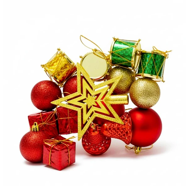 Kızılkaya Yılbaşı Ağacı Süsü Karışık 13 Parça (2505085) - Resim 2