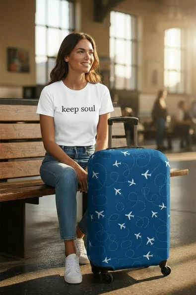 Pai Esnek Kumaşlı Valiz Kılıfı - Yıkanabilir & Darbelere Dayanıklı ürün görseli