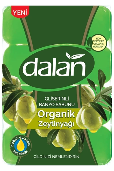 : Gliserinli Organik Zeytinyağlı Banyo Sabunu 4 X 150 Gr ürün görseli