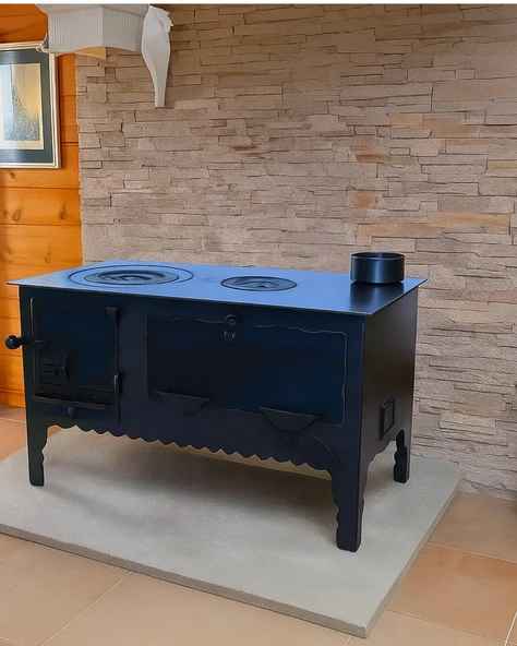 Altaş Vezir 85'lik Karadeniz Kuzinesi Fırınlı Soba ürün görseli 1