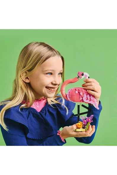 LEGO ® Creator 3’ü 1 Arada Vahşi Hayvanlar: Pembe Flamingo 31170 - 8+ Oyuncak Yapım Seti (288 Parça) - Resim 7