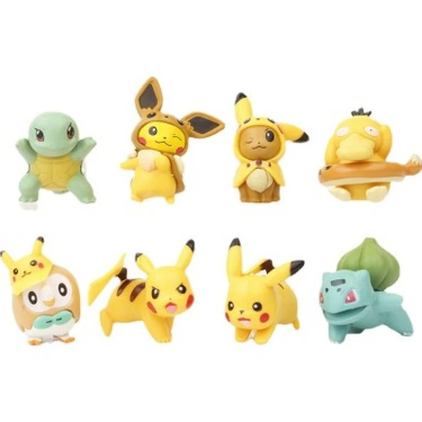 Pika Pika 8 Adet Mini Figür - Resim 2