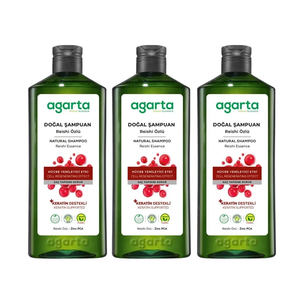 Agarta Doğal Reishi  Şampuanı 400 ml 3 Adet ürün görseli