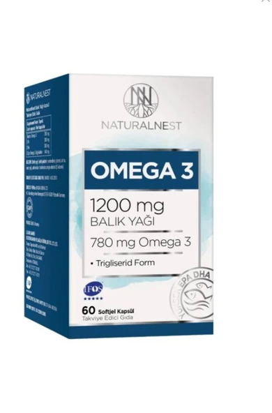 Naturalnest Omega 3 1200 Mg 60 Kapsül ürün görseli 1