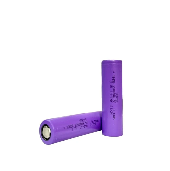 18650 3.7V 2200 Mah 5C Li-Ion Şarjlı Pil - Resim 2