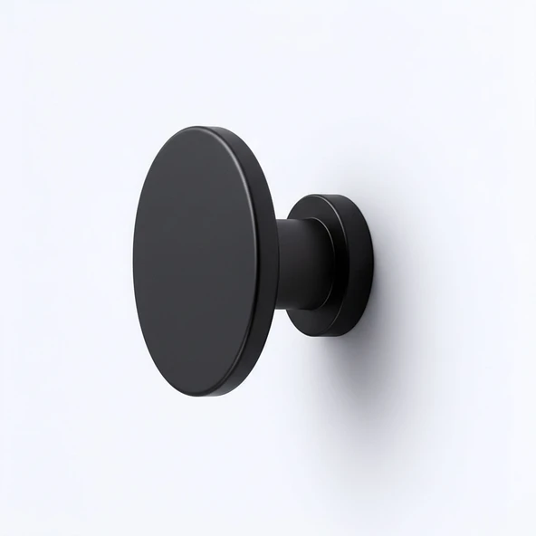 Alex 70 mm Lüks Askı Mat Siyah Metal Askılık Banyo Mutfak Salon Askısı Tasarım Dayanıklı Kullanım - Resim 7