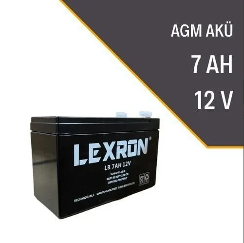 Lexron 7Ah Kuru Akü ürün görseli