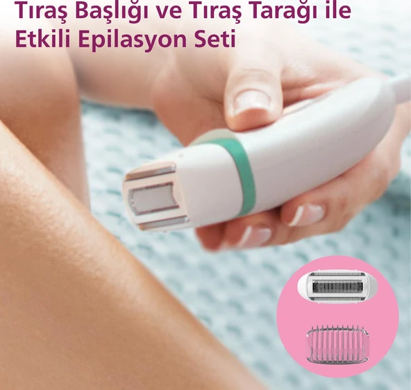 Philips BRE245/05 Satinelle Essential Kompakt Epilatör Yeşil - Resim 3