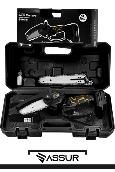 Assur 18V Çift Akülü Ağaç Odun Dal Budama Testere - Resim 2