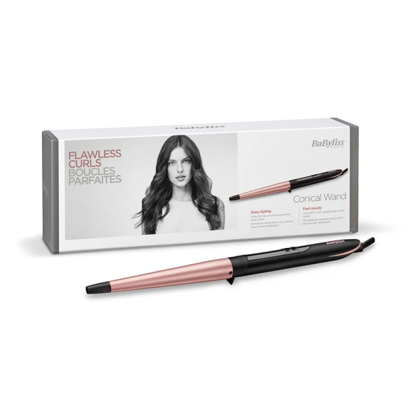 Babyliss C454E Rose Quartz Conical Wand Saç Maşası Rose - Resim 3