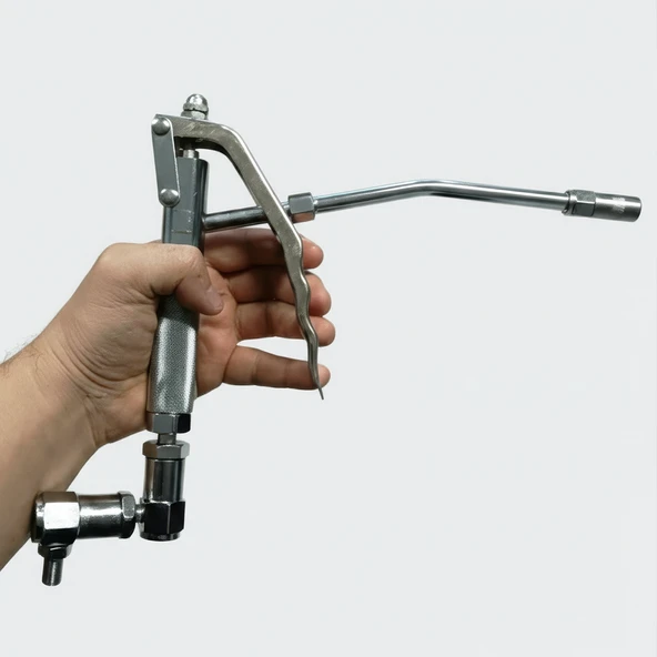 MTGT20 Metal Pnömatik Z Mafsallı Döner Eklemli Gres Tabancası - Resim 3
