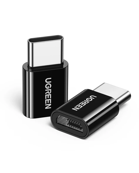 UGREEN Micro USB to Type-C Dönüştürücü Adaptörü, Siyah, 30391 - Resim 2