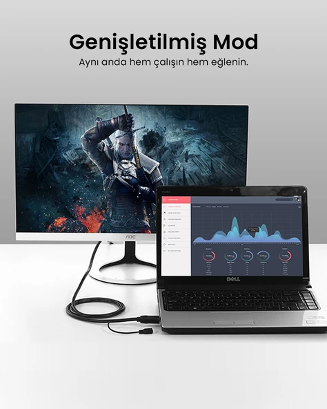 UGREEN HDMI to VGA Dönüştürücü Kablo 1.5m, 30449 - Resim 5