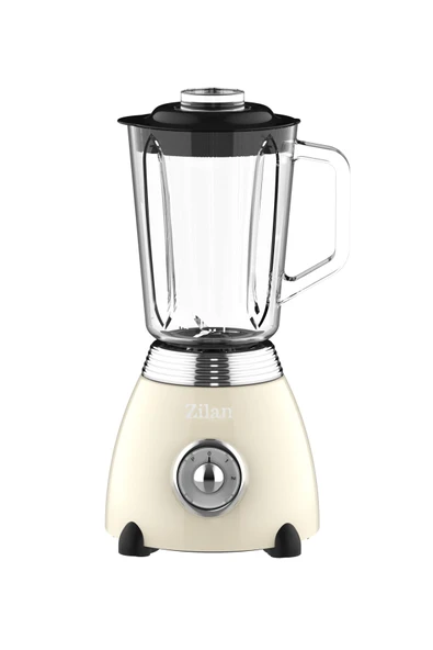 Zln1207 | Retro Stand Blender | 1,5l Cam Hazne | 500w Blendar | 2 Hız Ayarı | Bej - Resim 7