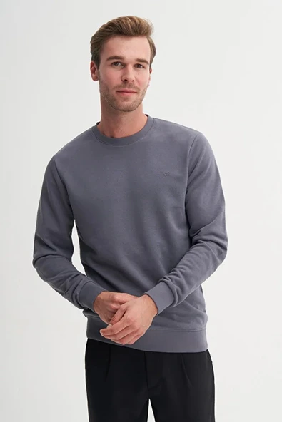 Cazador Slim Fit Mevsimlik 3 İplik Pamuk Karışımlı Sweatshirt-56100 - Resim 2