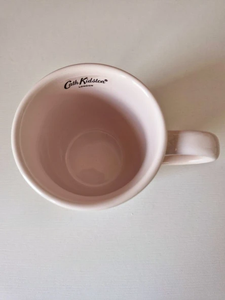 Londra'dan Cath Kidston Pembe Çiçek Desenli Shabby Chic Tarzı Porselen Kupa/Mug - Resim 4