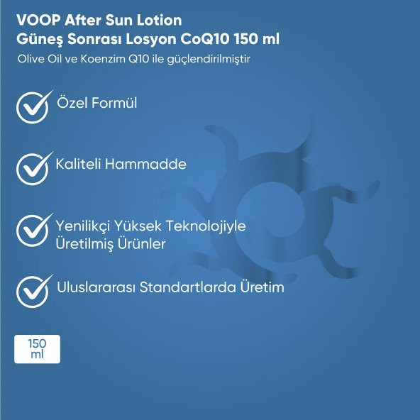 VOOP Güneş Sonrası Krem Co Q10 150 ml - 2