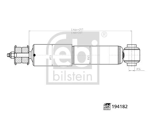 FEBI 194182 ÖN AMORTİSÖR SAĞ/SOL TRANSPORTER T4 CARAVELLA 91-03 701413031B-7D0413031C ürün görseli 1