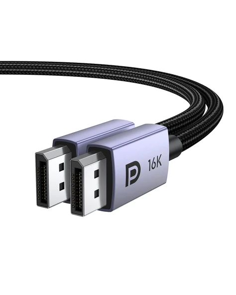 UGREEN 16K DisplayPort Kablo 2.1 DP2.0 40Gbps 8K@240Hz, 3m, 25862 - Resim 2