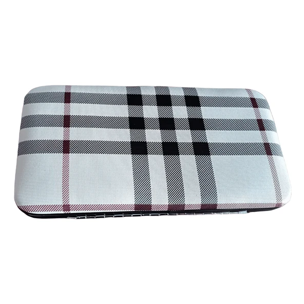 Lüks 12 Parça Paslanmaz Çelik Manikür ve Pedikür Seti Seyahat Boy Deri Çanta - Resim 5