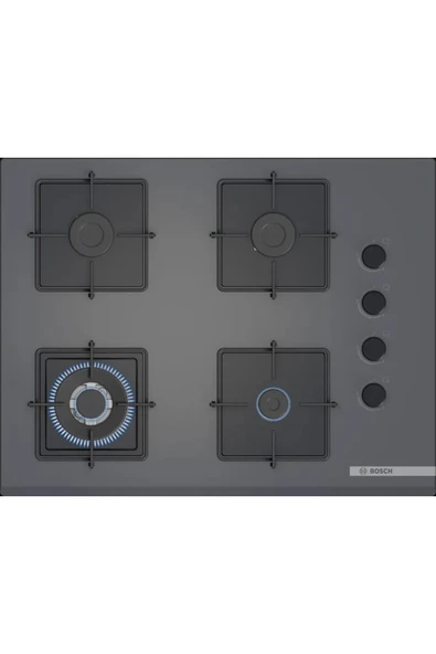 Bosch Gri 3 lü Ankastre Set (HUA717BN0T-POH7C9P30O-DWK66PJ70T) Buhar Destekli - Pişirme Matı ile - Resim 3