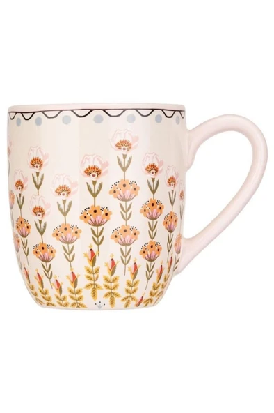 Londra'dan Cath Kidston Pembe Çiçek Desenli Shabby Chic Tarzı Porselen Kupa/Mug - Resim 2